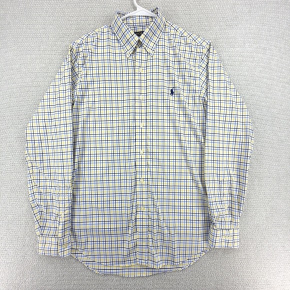Polo Ralph Lauren Other - Polo Ralph Lauren Performance Shirt Mens Medium Classic Fit Plaid‎ Button Down